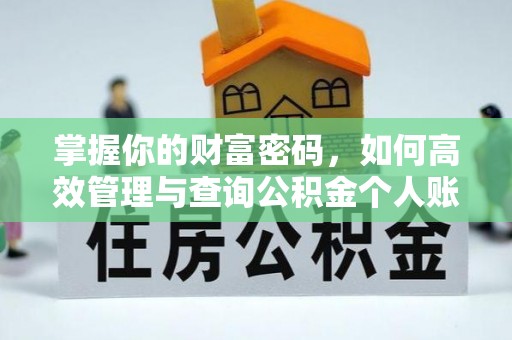鲁山掌握你的财富密码，如何高效管理与查询公积金个人账户信息